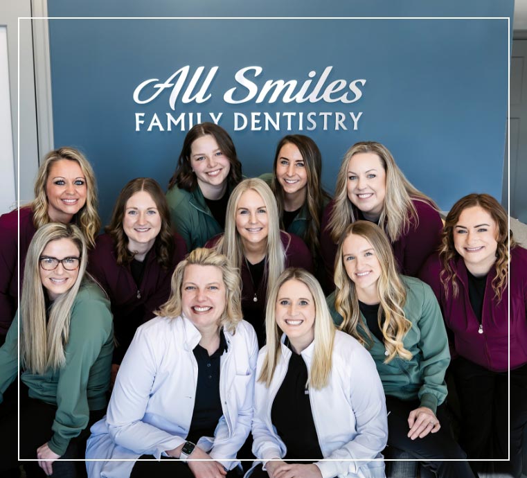 all smiles family dentistry team group photo